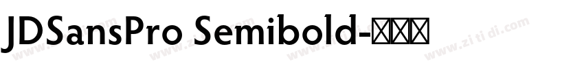 JDSansPro Semibold字体转换